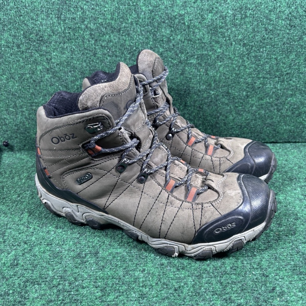 Oboz Men's Bridger Mid B-Dry Waterproof Hiking Boots - Sudan - US 11.5 - Picture 2 of 6